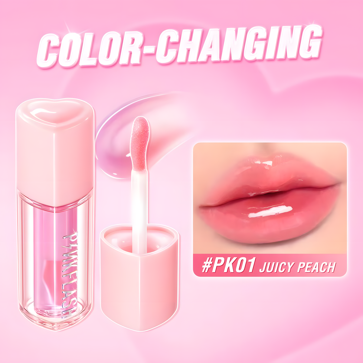PINKFLASH Lasting Lip Tint [L30] #PK01 Juicy Peach