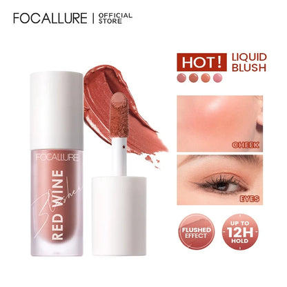 Focallure Hangover Red Wine Blusher - Liquid Cheek Colour