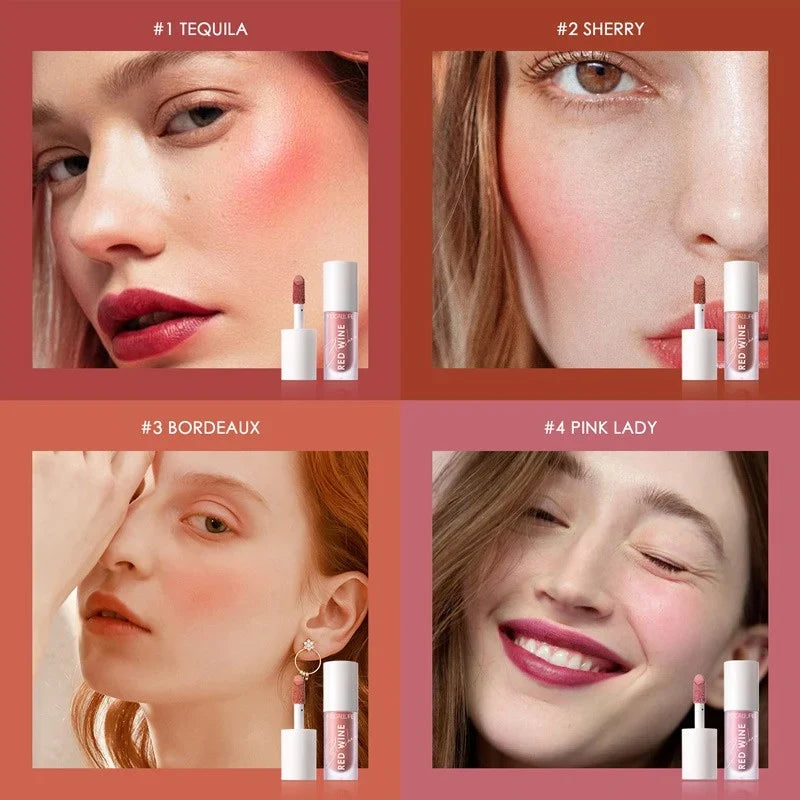 Focallure Hangover Red Wine Blusher - Liquid Cheek Colour