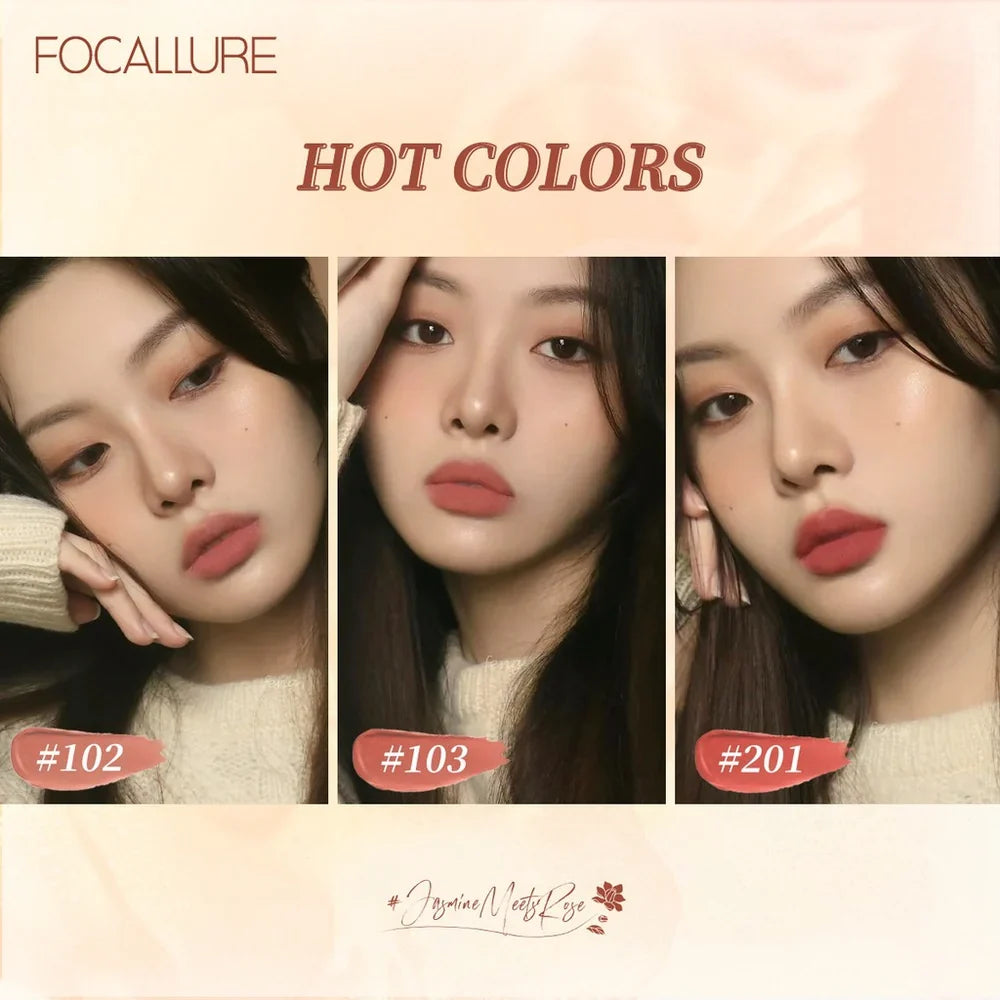 Focallure Pure Matte Lipstick - Classic Matte Lip Colour