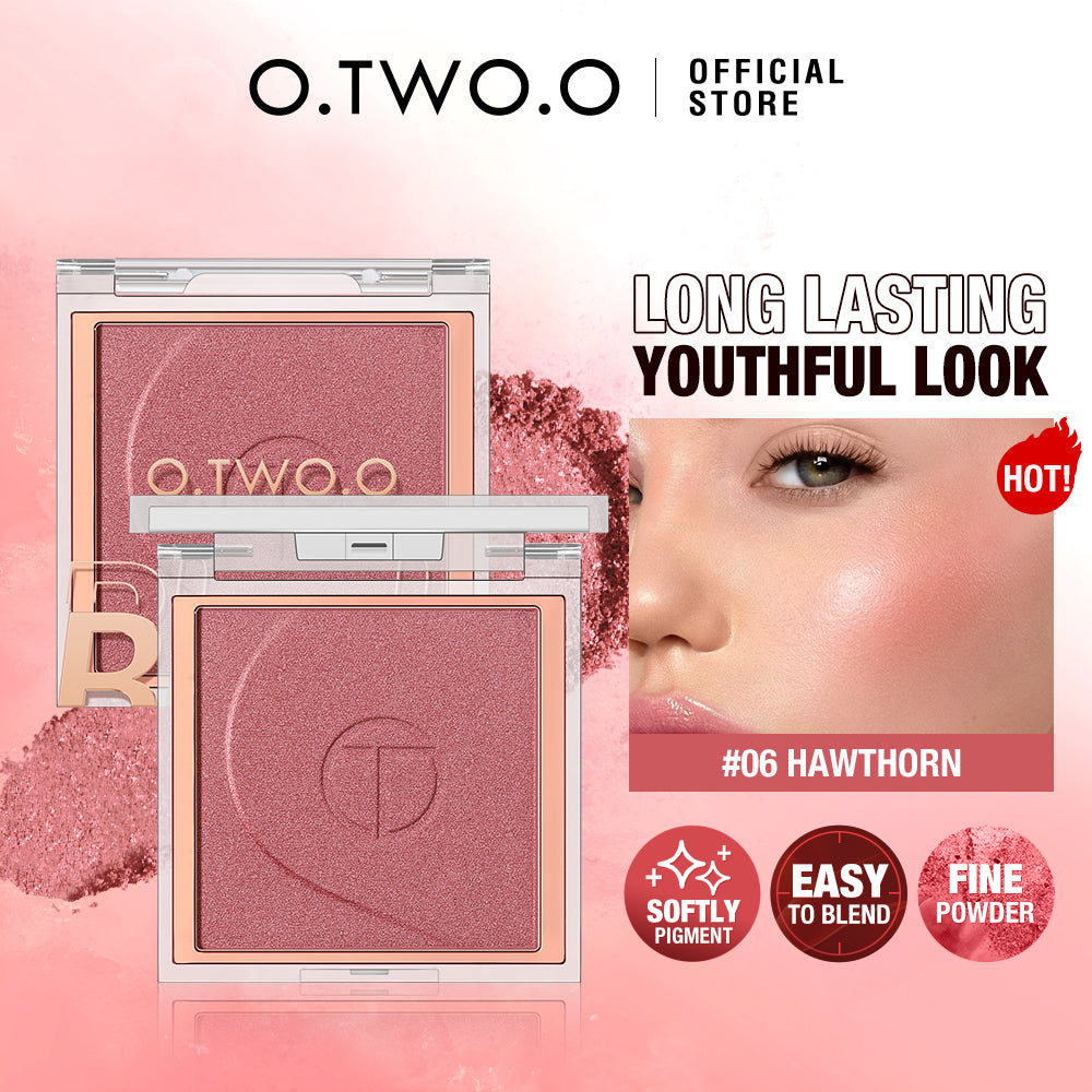 O.TWO.O High Pigment 6 Natrual Color Blush Pallete Pink Blush Powder - 5g