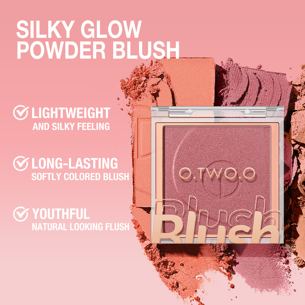 O.TWO.O High Pigment 6 Natrual Color Blush Pallete Pink Blush Powder - 5g