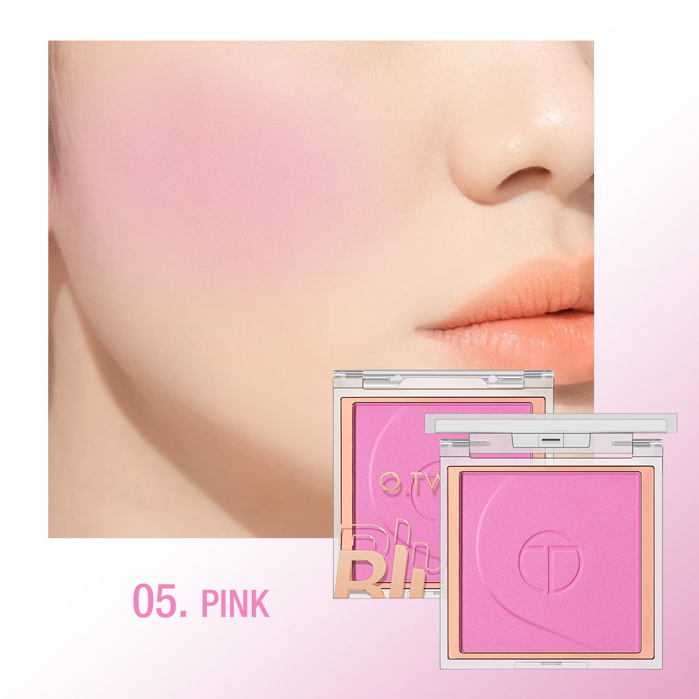 O.TWO.O High Pigment 6 Natrual Color Blush Pallete Pink Blush Powder - 5g