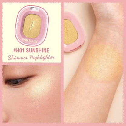 PINKFLASH Shimmer Highlighter & Matte Contour Powder [F02] #H01 Sunshine