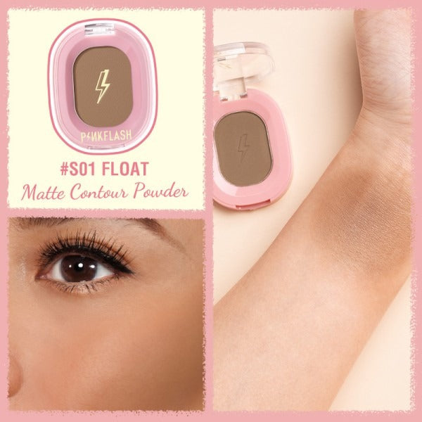 PINKFLASH Shimmer Highlighter & Matte Contour Powder [F02] #S01 Float