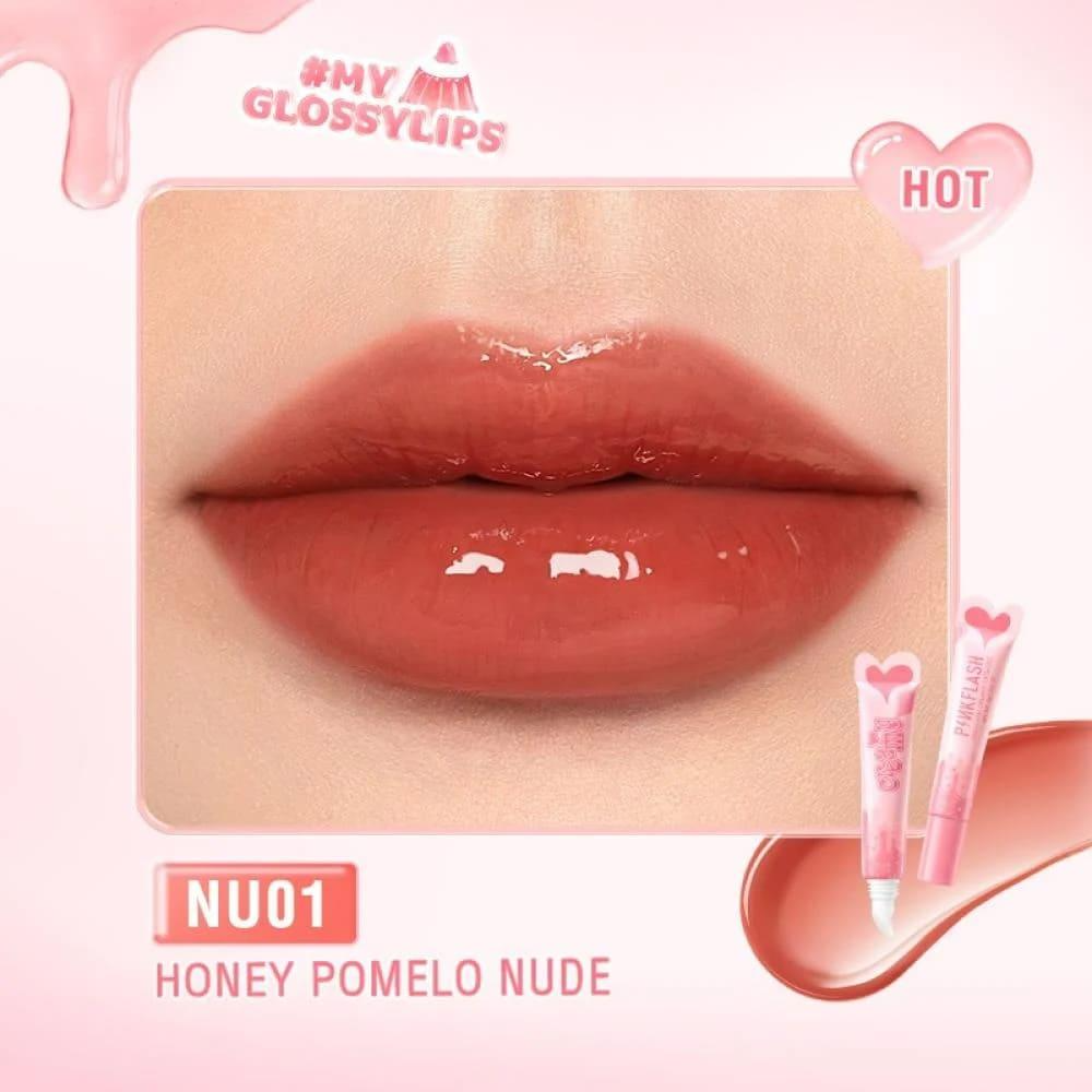 PINKFLASH Creamy Lipgloss [PF-L17] #NU01 Honey Pomelo Nude