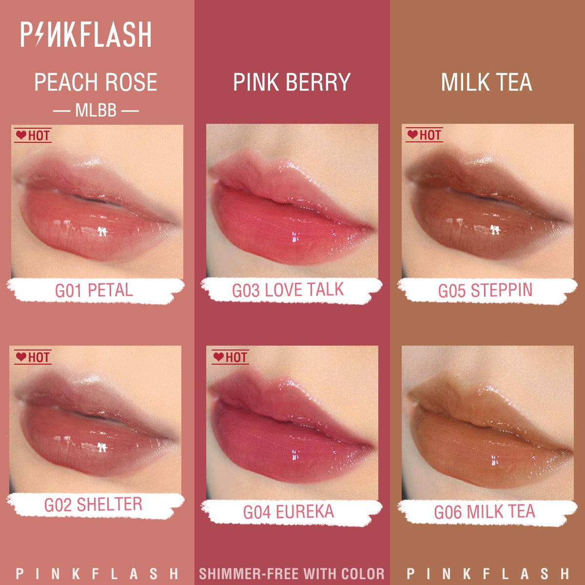PINKFLASH Ever Glossy Moist Lipgloss [L02] PINKFLASH