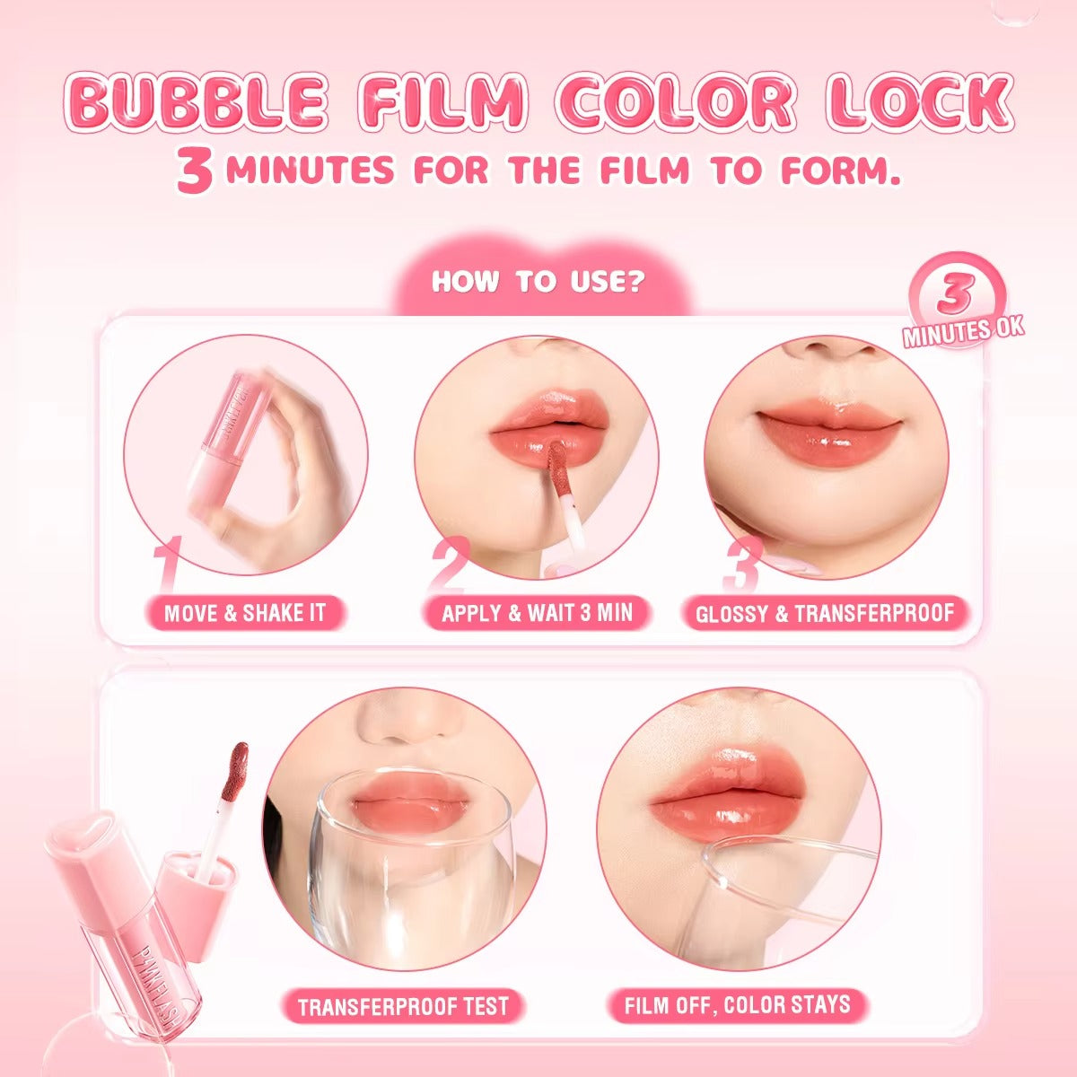 PINKFLASH Watery Transferproof Lip Cream [L21] PINKFLASH