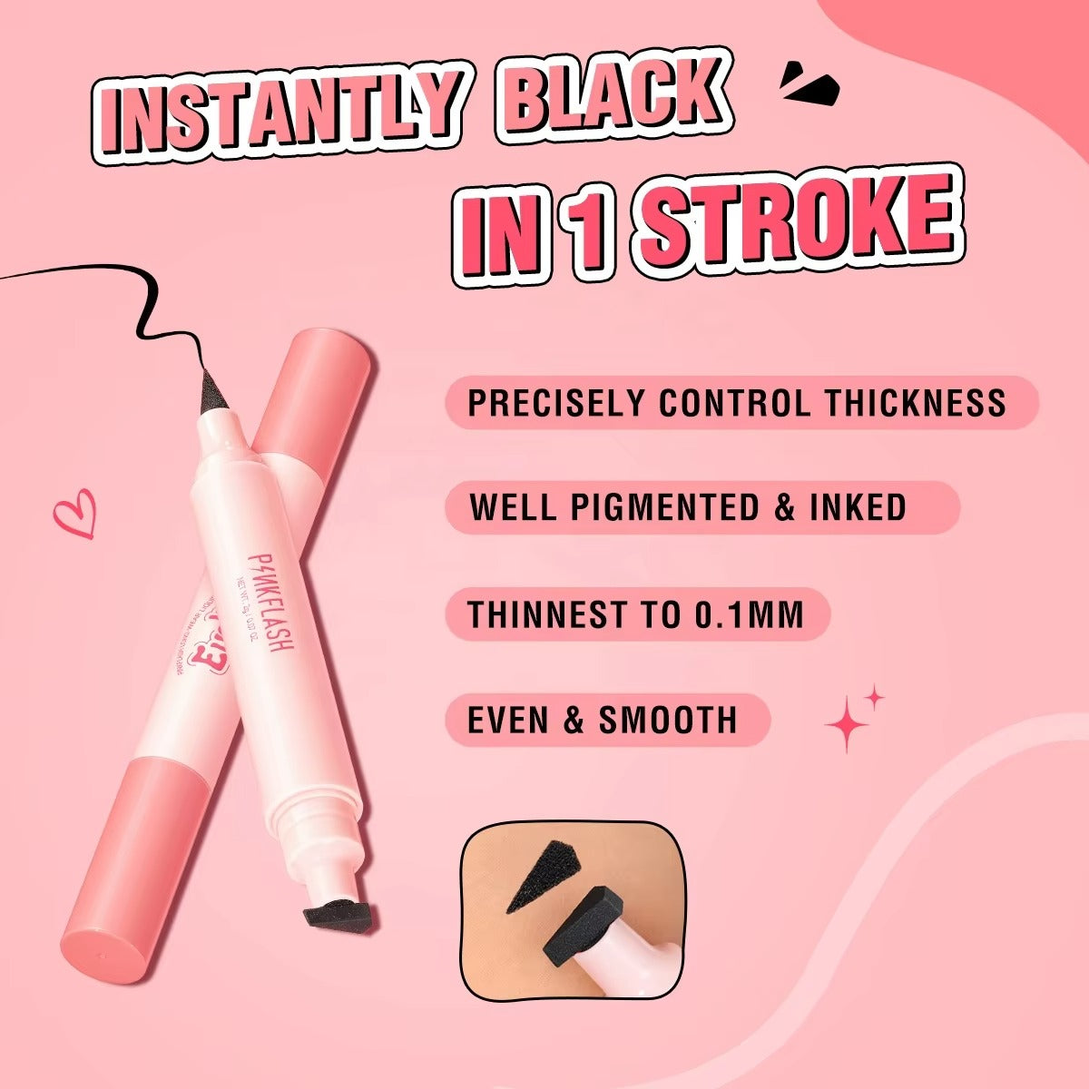 PINKFLASH Long-wear Liquid Eyeliner [E24] PINKFLASH
