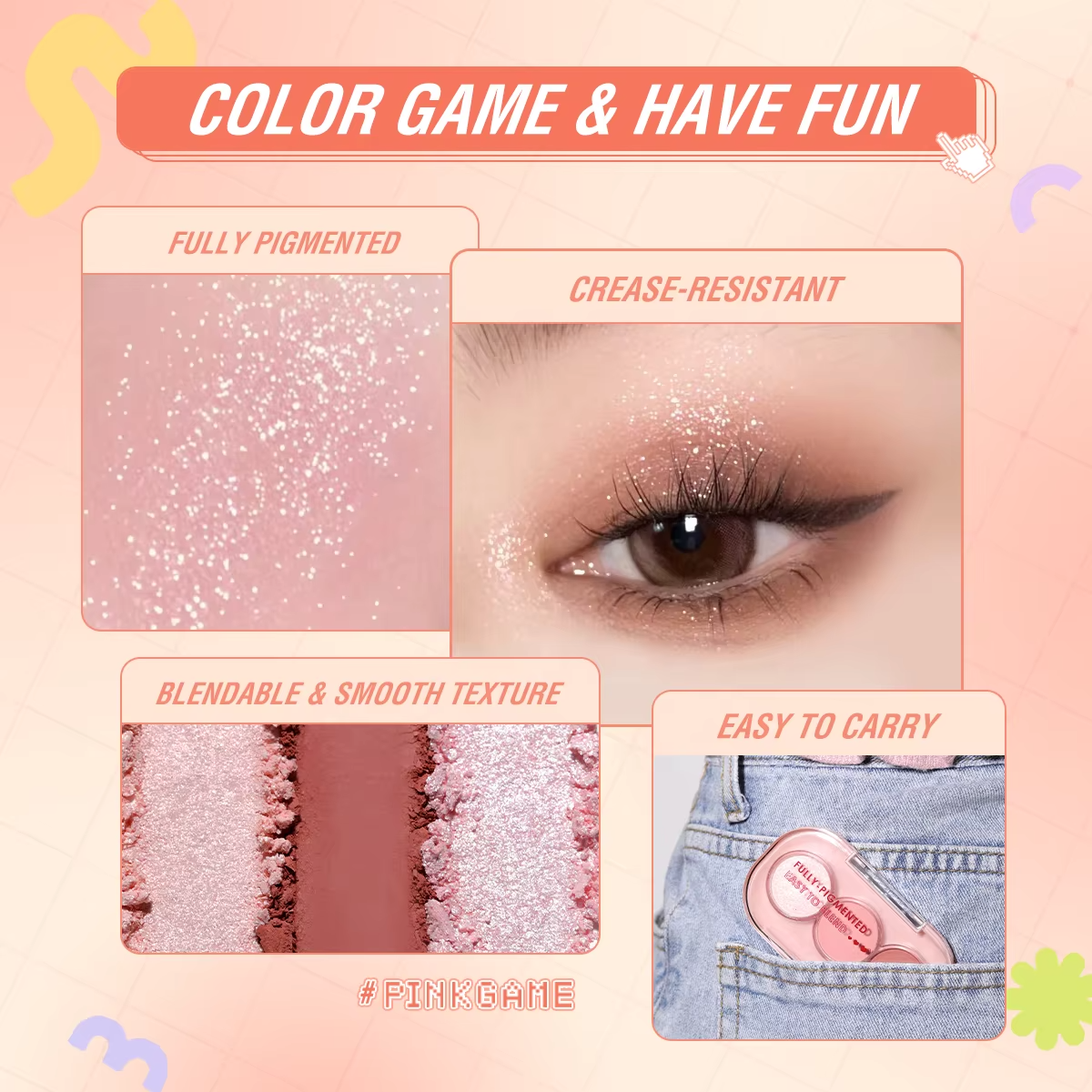 PINKFLASH Pan Eyeshadow [E23] PINKFLASH
