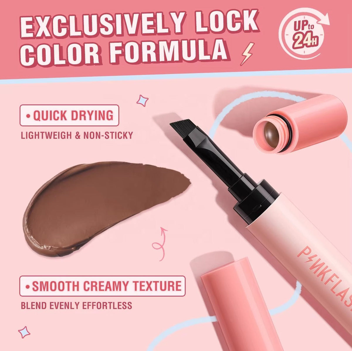 PINKFLASH Smudge Proof Brow Pomade [E16] PINKFLASH