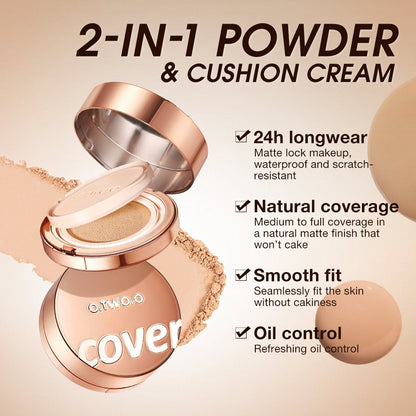 O.TWO.O 2 in 1 BB Cushion X Face Powder
