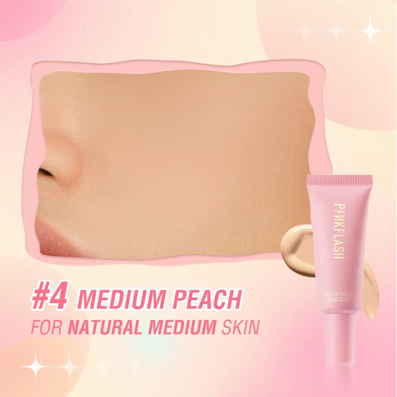 PINKFLASH Lasting Matte Foundation [F03] 04 Medium Peach PINKFLASH