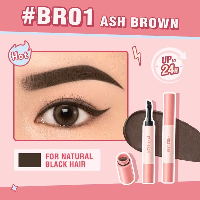 PINKFLASH Smudge Proof Brow Pomade [E16] #BR01 Ash Brown