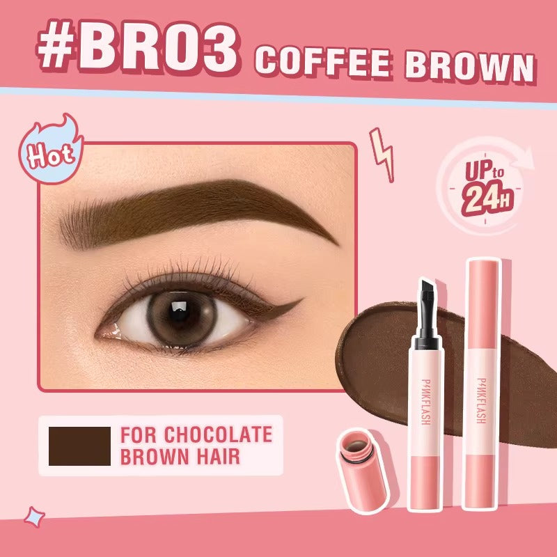 PINKFLASH Smudge Proof Brow Pomade [E16] #BR03 Coffee Brown