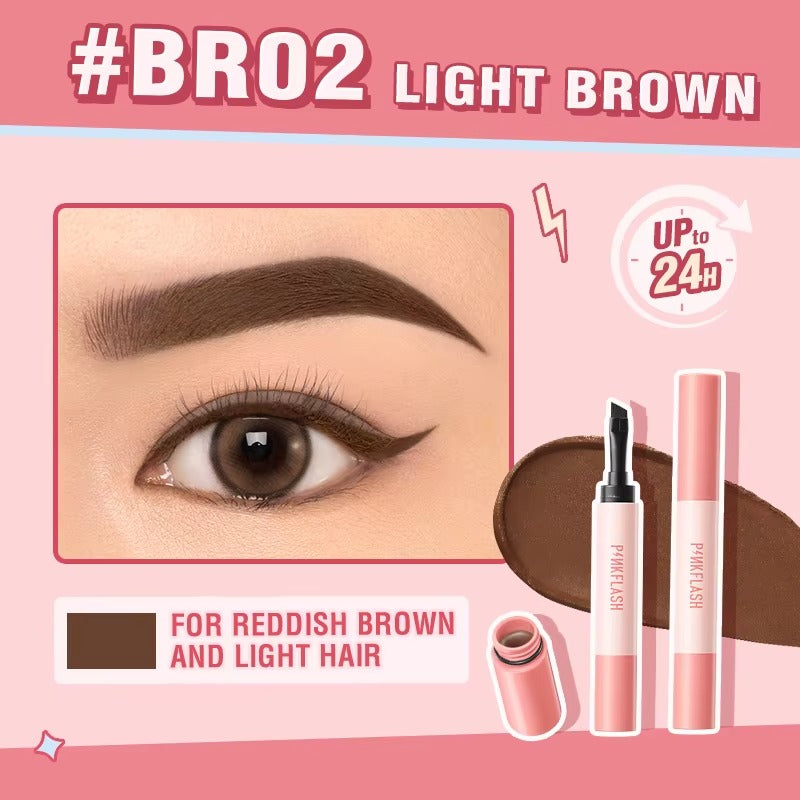 PINKFLASH Smudge Proof Brow Pomade [E16] #BR02 Light Brown