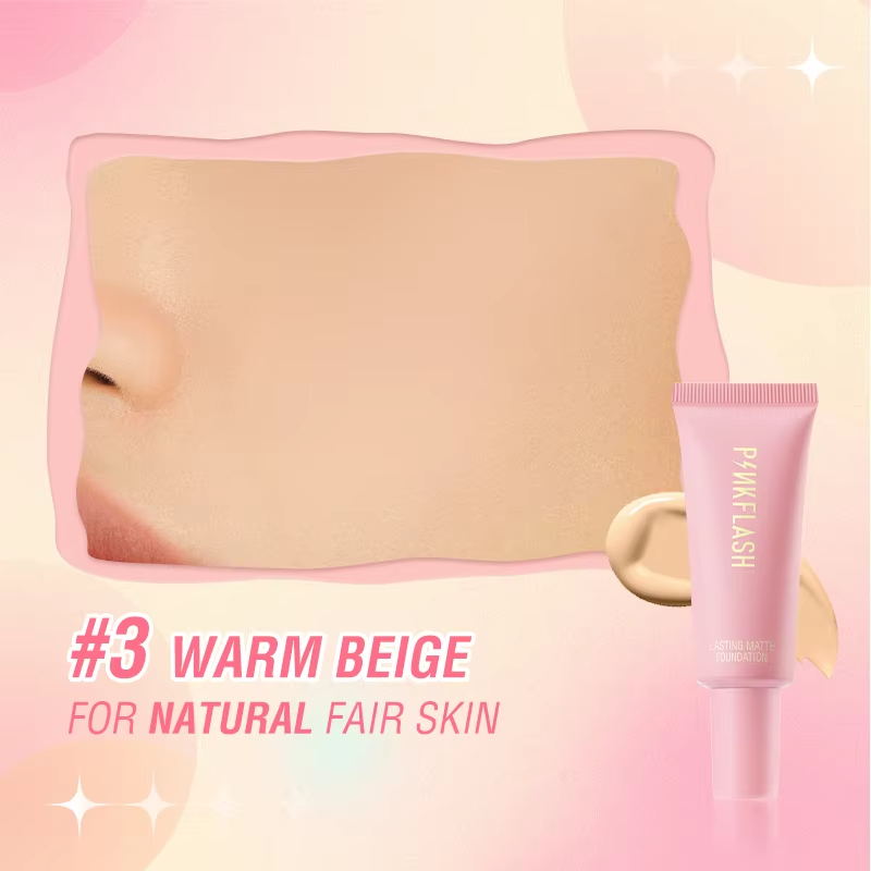 PINKFLASH Lasting Matte Foundation [F03] #03 Warm Beige