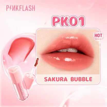 PINKFLASH Watery Transferproof Lip Cream [L21] #PK01 Sakura Bubble