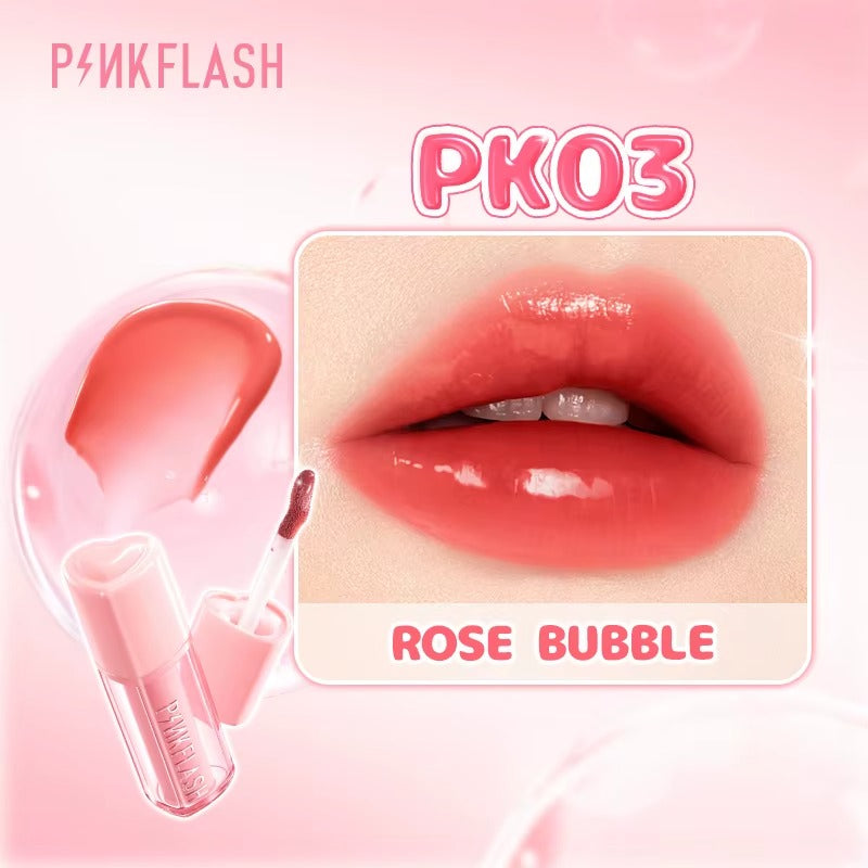 PINKFLASH Watery Transferproof Lip Cream [L21] #PK03 Rose Bubble